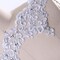 1 Yard 5.5 Inch Wide Silver Bridal Beaded Veil Lace Trim Wedding Sequined Edging